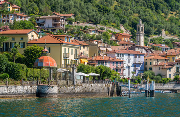Fototapeta na wymiar Scenic sight in Sala Comacina, village on Lake Como, Lombardy, Italy.