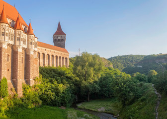 Fototapeta na wymiar Medieval Hunyad Corvin Castle, Romania