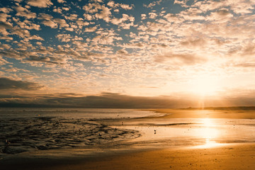 Nordsee, Strand auf Langenoog, Wanderung am Abend: Dünen, Meer, Ebbe, Watt, Wanderung, Entspannung, Ruhe, Erholung, Ferien, Urlaub, Meditation :)