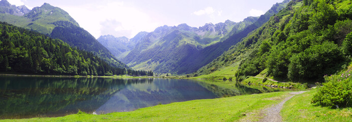 wonderful altitude lake in the Pyrenees in the south of France