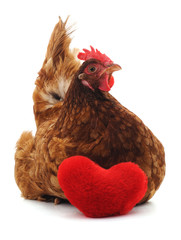 Chicken and heart.
