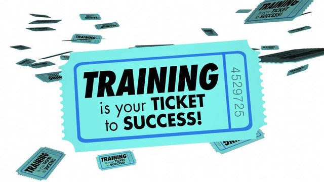 Training Skills Learning Education Ticket Success 3d Animation