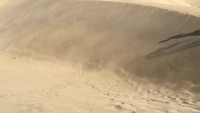 Wind weht Sand von den D&uuml;nen, Wanderd&uuml;nen