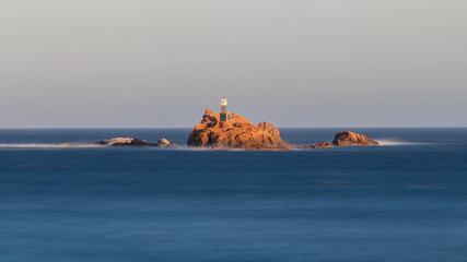 Long exposure landscape on the Spanish mediterranean ocean