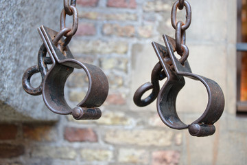 I have a dream. The end of slavery. Symbol of slavery-shackles