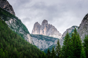 Drei Zinnen Blick von Toblach aus-1