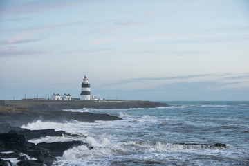 Obraz na płótnie Canvas Ireland Coastal Lighthouse-3