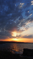 sea, sunset, Bulgaria