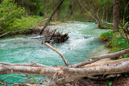 Rienz Wasserzulauf zum Toblacher See-1
