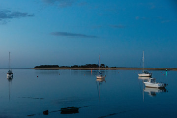 Wells Harbour at Night - 217610298