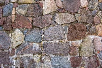 wall of large coarse stones, background, texture
