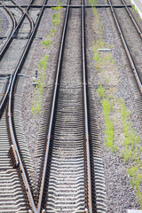 Fototapeta na wymiar railway track lines