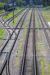 Obraz premium railway track lines