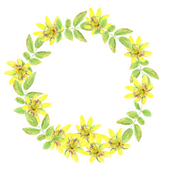 цветочная рамка 