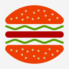 Flat fast food pixel perfect vector icon
