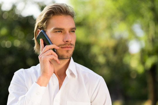 Man talking on the phone