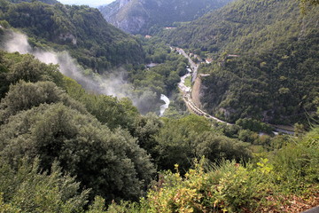 Cascate del marmarico in umbria