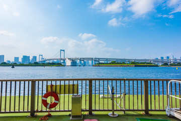 お台場の海岸線　Scenery of  Odaiba ,Tokyo