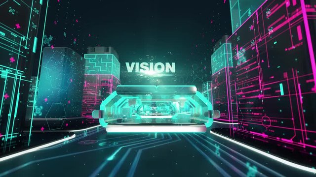 Marketing with digital technology concept
