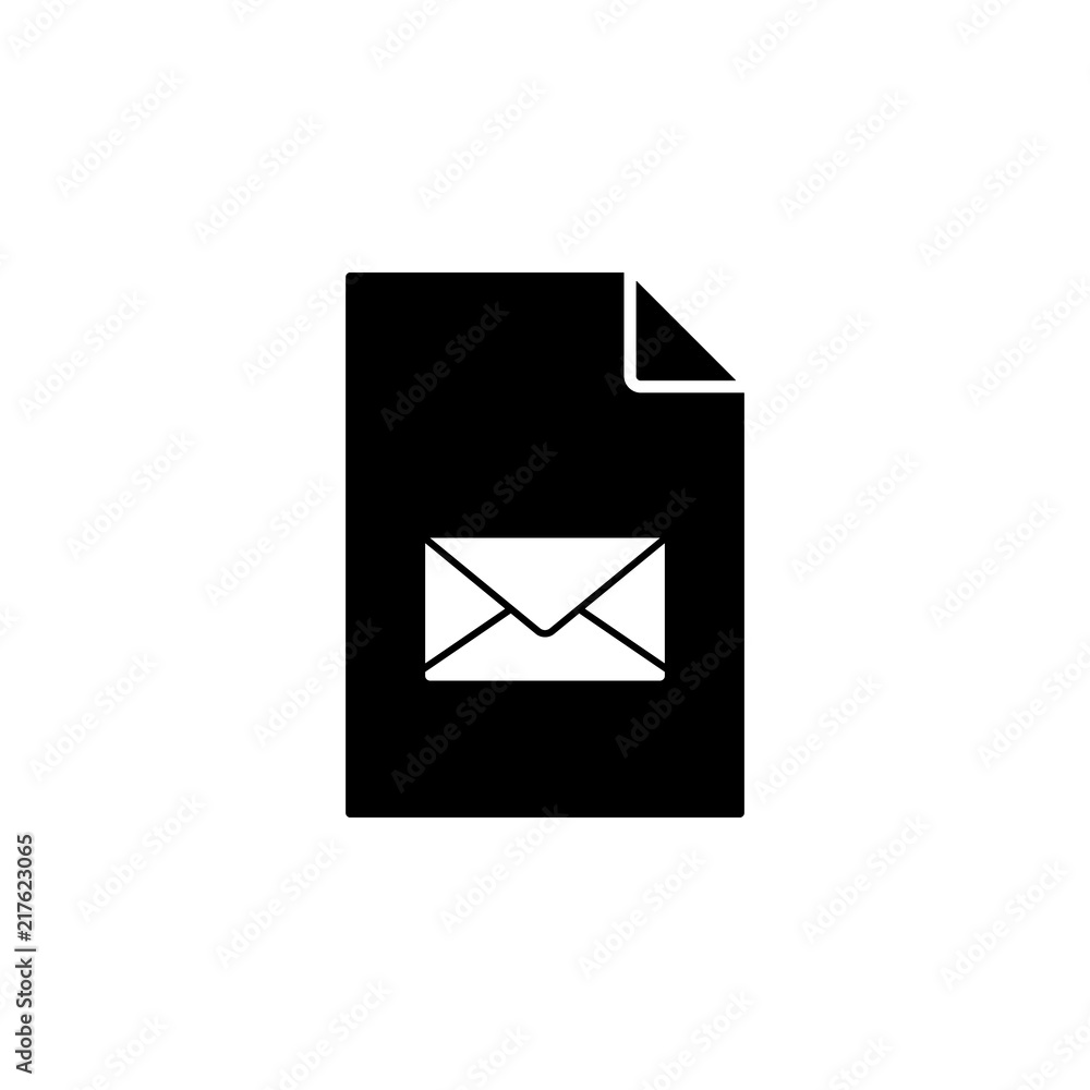 Poster the envelope on document icon. element of document icon. premium quality graphic design icon. signs 