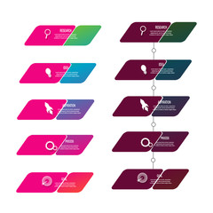 Creative modern infographic template design vector