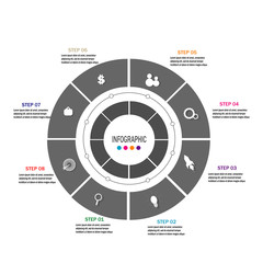 Creative modern infographic template design vector