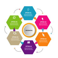 Creative modern infographic template design vector