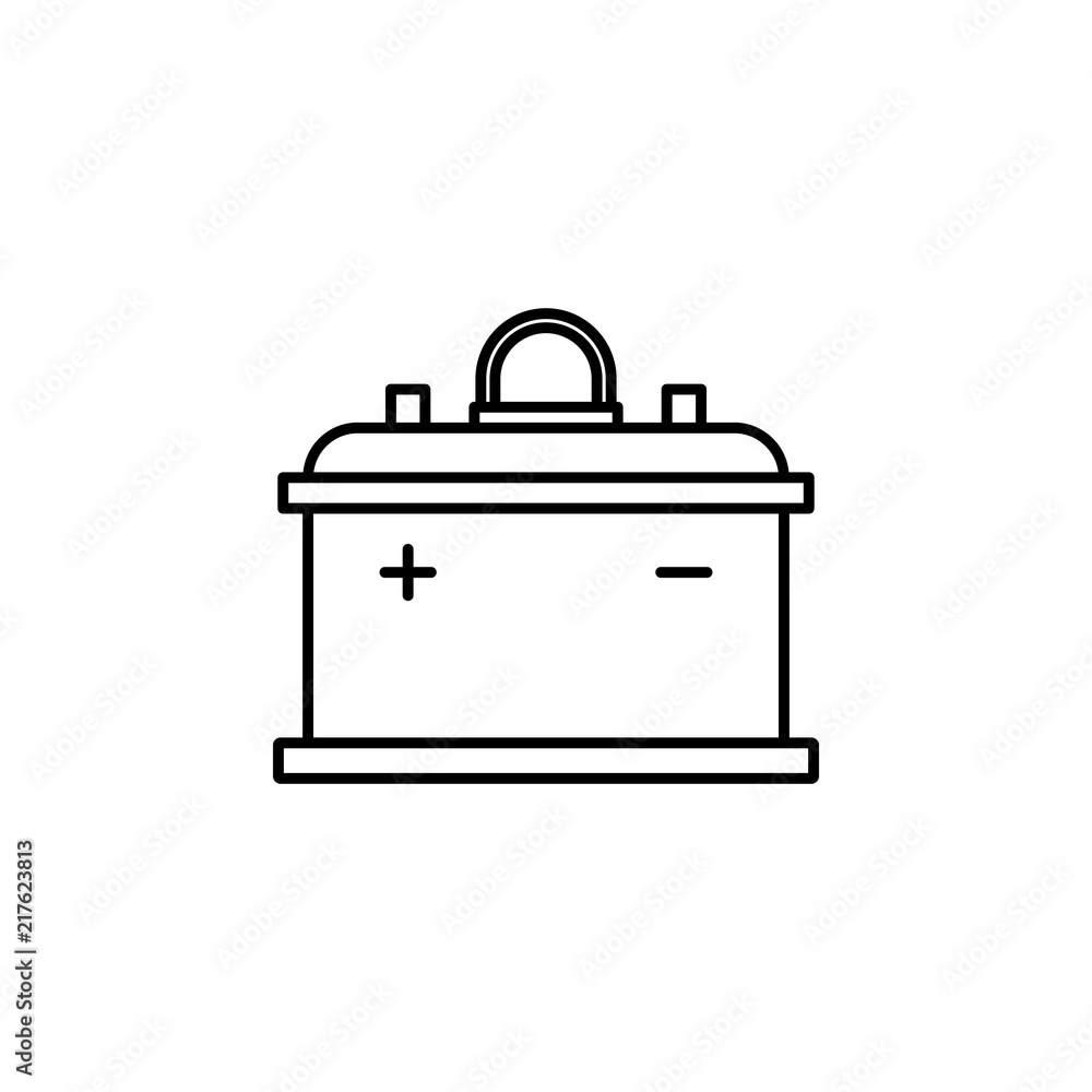 Poster battery icon. element of motor sport icon for mobile concept and web apps. thin line battery icon ca