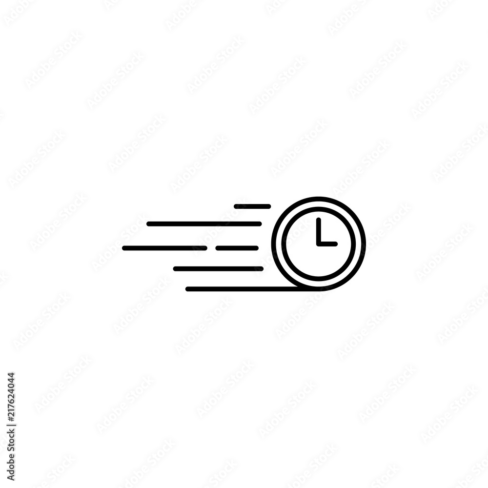 Poster time speed icon. element of time value icon for mobile concept and web apps. thin line time speed ic