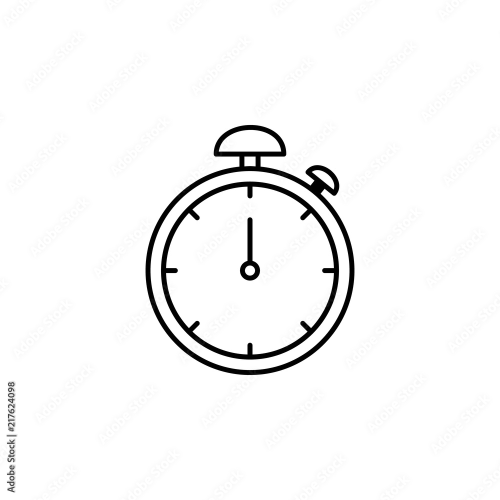 Poster stopwatch icon. element of time value icon for mobile concept and web apps. thin line stopwatch icon