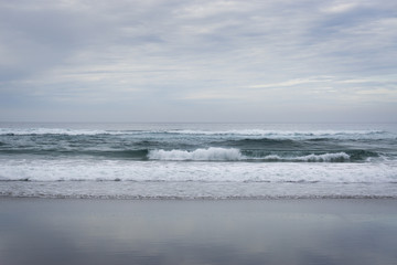 Overcast Monochromatic Beach 