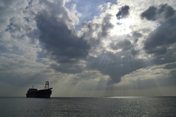 the ray from the sun