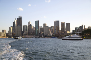 Boat cruise with building archecture of Sydney, Australia