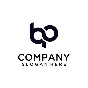 BP Letter Loop Logo Design