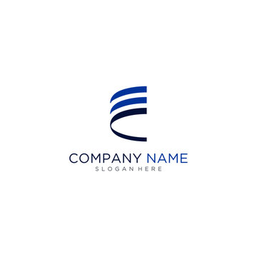 E letter business logo design