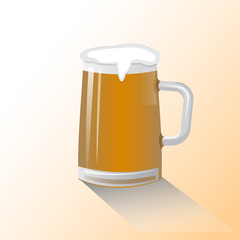beer mug with foam