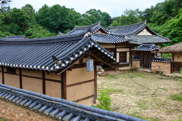 Fototapeta na wymiar Hanok Village of Yeongju of North Gyeongsang