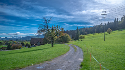 House Green Landscape Mountain Scenery