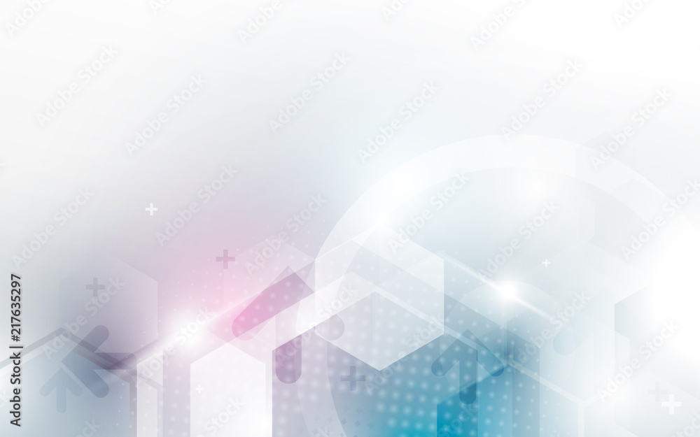Poster Abstract hexagon technology digital hi tech concept background. Space for your text