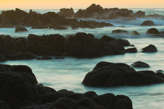 Monterey coastline, Asilomar State Beach, Pacific Grove, Pacific Ocean, California, USA