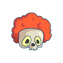 Skull clown icon