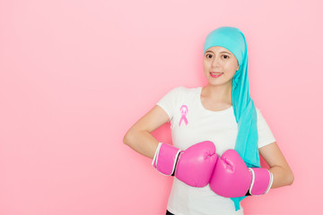 she is beautiful happy cancer patient