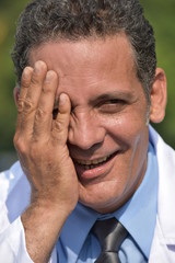 Fototapeta premium Male Surgeon And Happiness