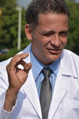 Male Medic And Okay Sign