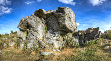 Der Brunhildisfelsen auf dem Gipfel des Gro&szlig;en Feldbergs im Taunus