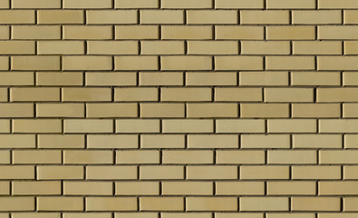 Yellow brick. Texture for design. Seamless brick background.