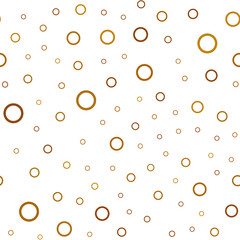 Light Orange vector seamless texture with disks.