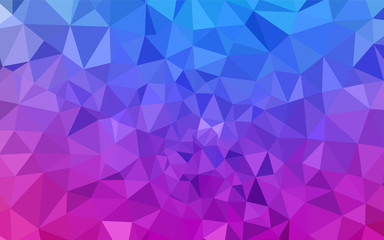 Obraz premium Light Pink, Blue vector polygon abstract background.
