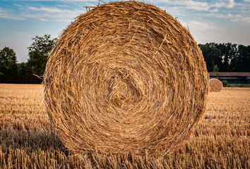 Strohballen auf dem Feld