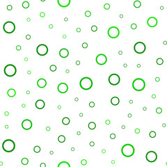 Light Green vector seamless texture with disks.